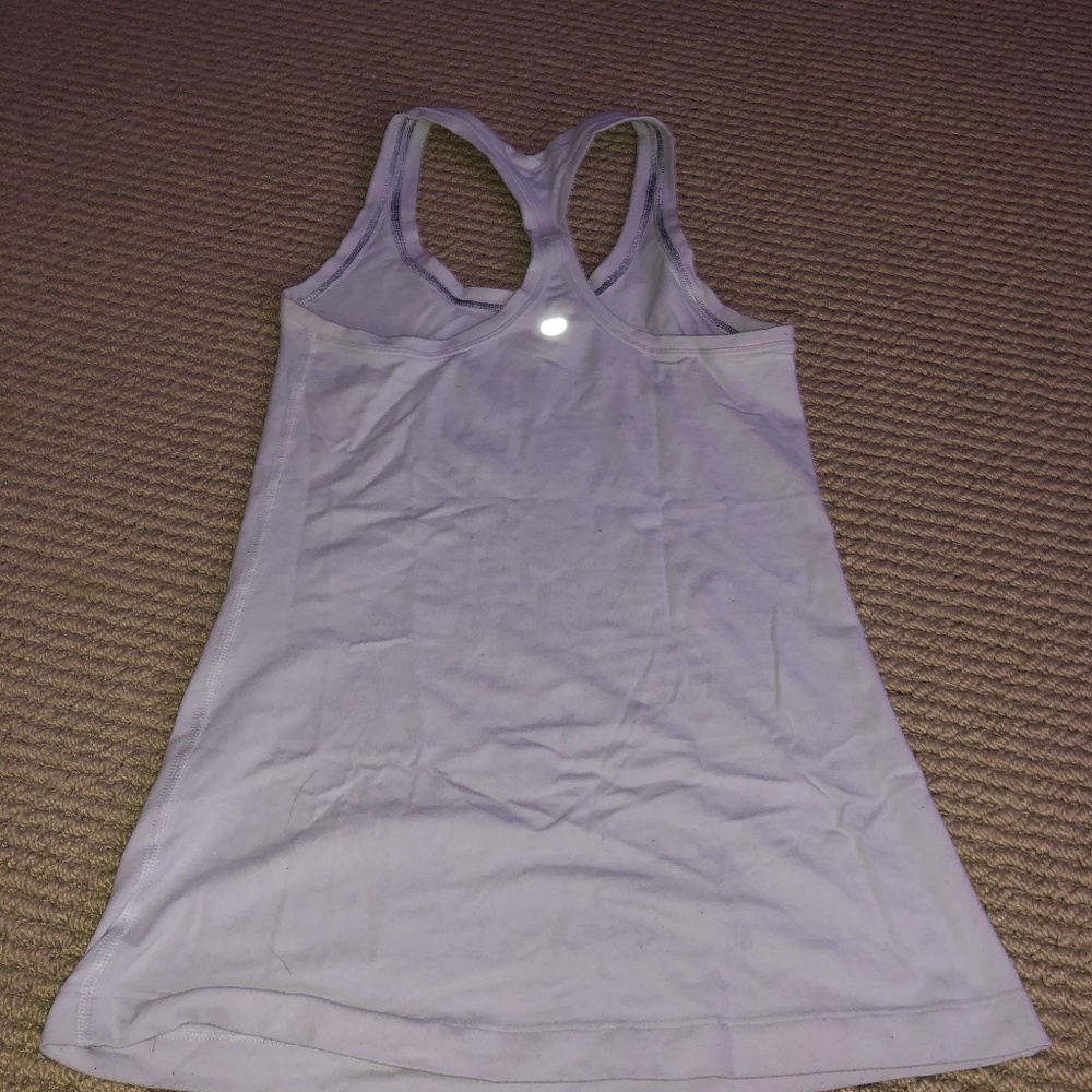 Lululemon white racer back tank